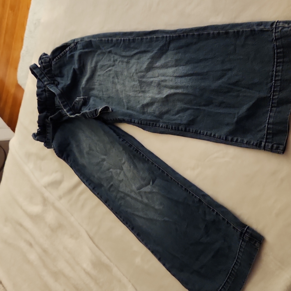 Wide leg ankle pants